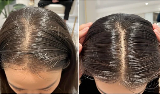 Before and after result